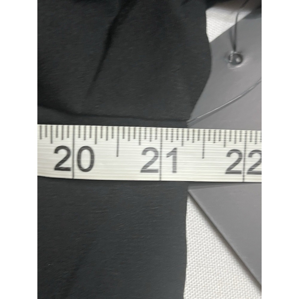 Quacker Factory XL Black Top Rhinestone Cute Side Tie Neckline Short Sleeve - Picture 4 of 5